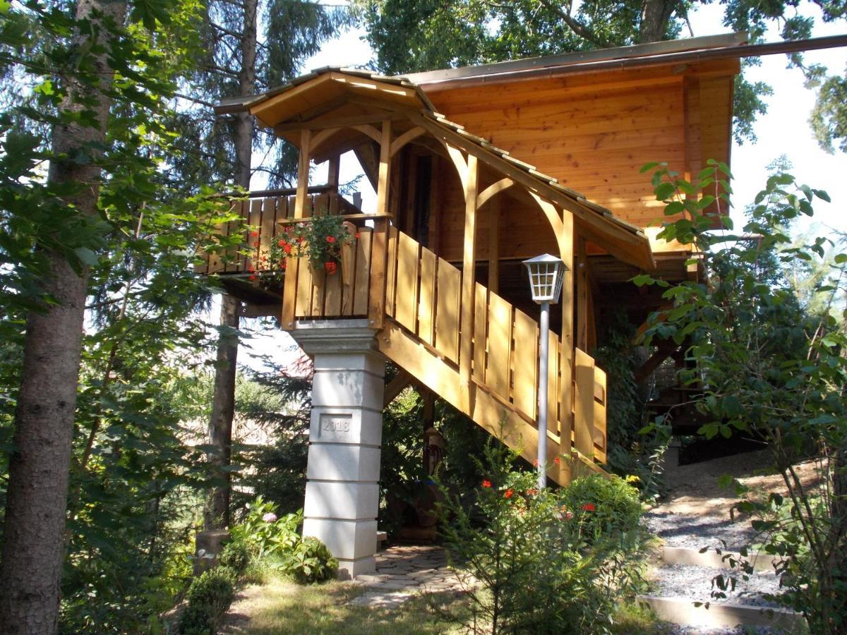 Baumhaus Wolfshoehle Fischach ภายนอก รูปภาพ